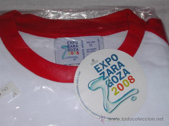 Coleccionismo: EXPO ZARAGOZA 2008 - Mascota FLUVI - Camiseta talla 12 - Producto Oficial - Foto 2 - 30054451